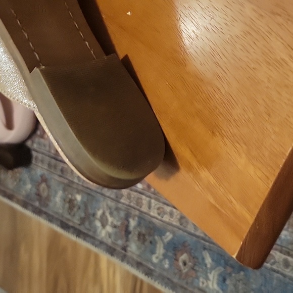 Elegant Glittery Beige Women's Slip-On Mules - Picture 4 of 5